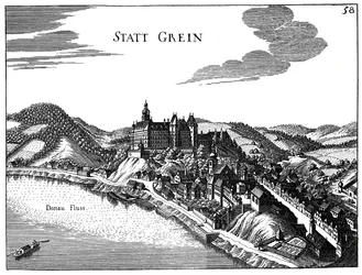 Ansicht der Stadt Grein